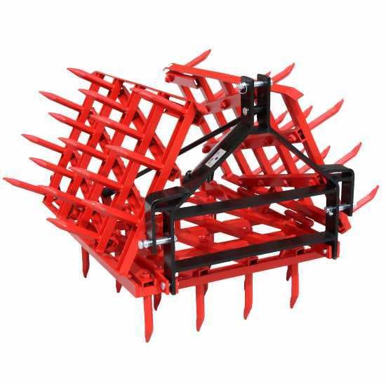 Grada de púas fijas pesada reforzada EPPR50 – Suspendida / Arrastrada – 50 púas – 250 cm