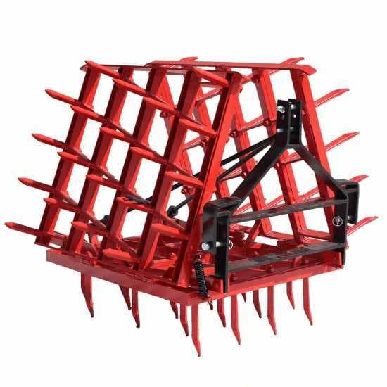 Grada de púas fijas pesada reforzada EPPR60 D.T. – doble refuerzo – 60 púas – 300 cm