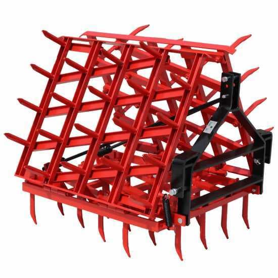 Grada de púas fijas pesada reforzada EPPR60 – Suspendida / Arrastrada – 60 púas – 300 cm