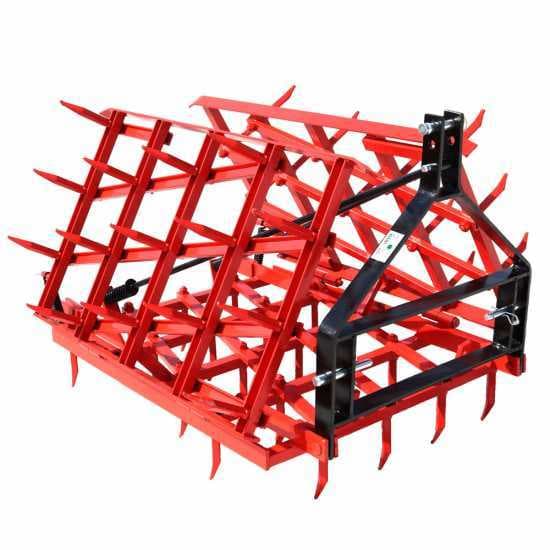 Grada de púas fijas serie media EPM50 – Suspendida/Arrastrada – 50 púas plegable – 250 cm