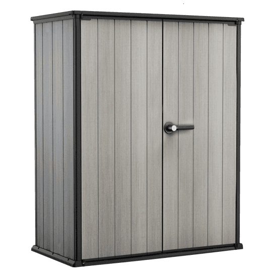 Keter High Store – Armario para herramientas de jardín – 140x73x170 cm