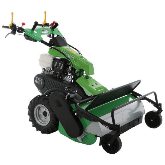 Lampacrescia MGM TTR886 – Desbrozadora de ruedas de cuchillas – Ruedas gemelas – Honda GX390 Pendientes pronunciadas