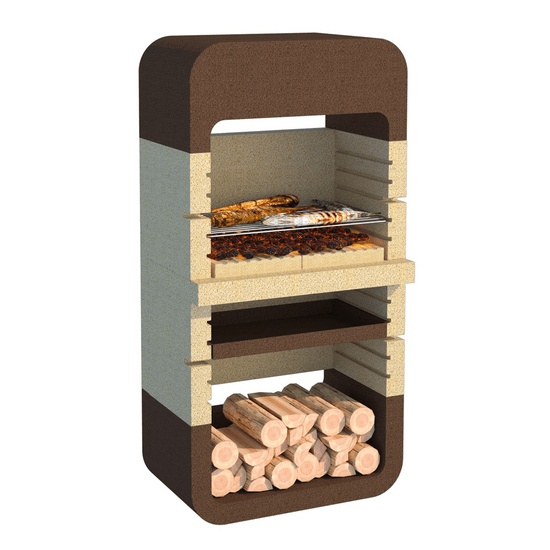 Linea VZ Monopoli – Barbacoa de leña y carbón de obra