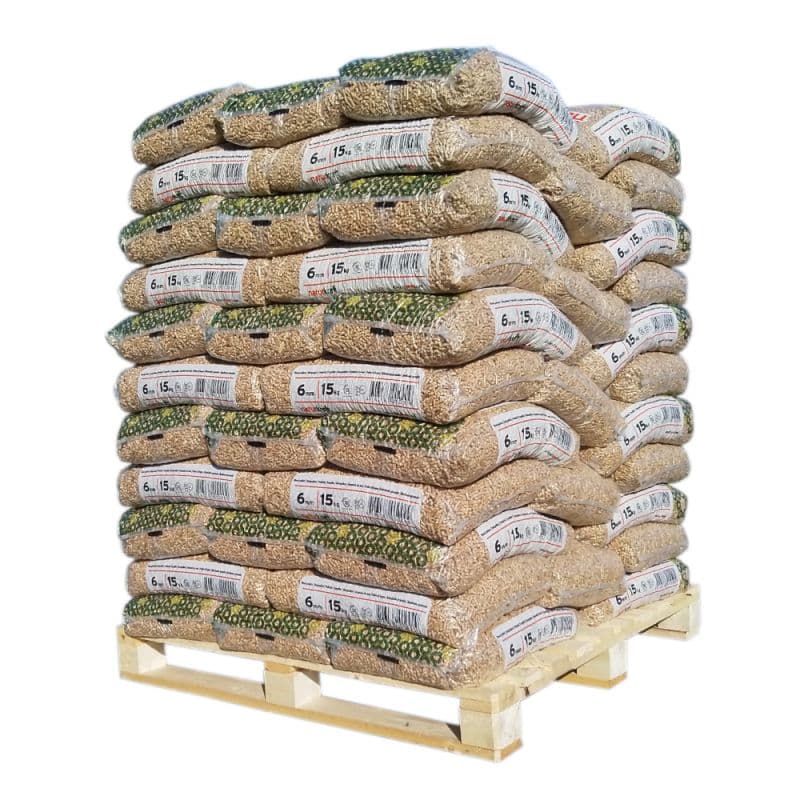 PELLET NATURKRAFT – PALÉ DE 66 SACOS DE 15 KG