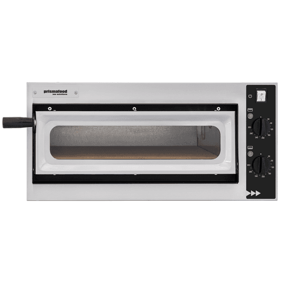 Prismafood SMALL BASIC 1/40 VETRO 2T – Horno eléctrico para pizza – 2 termostatos