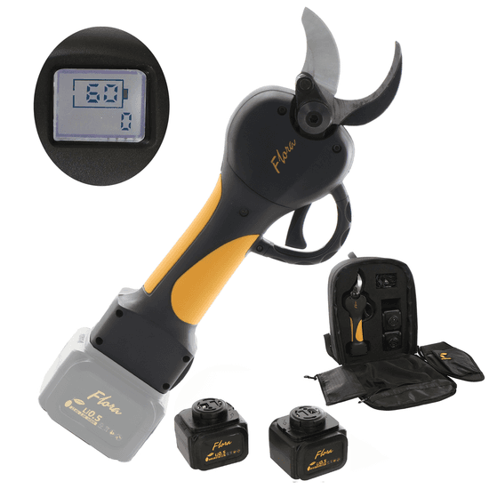 Tijera de podar eléctrica Agritec Flora PC38 – 2x 21.6V 2.5Ah