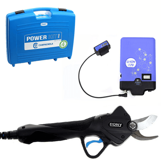 Tijera de podar eléctrica Campagnola Pony PRO, a batería – Power Kit 170 Evo