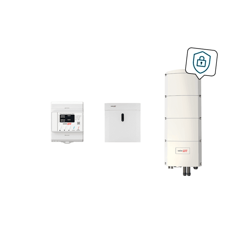 SolarEdge Home Paket mit SE8K-RWB48 und 4,85 kWh