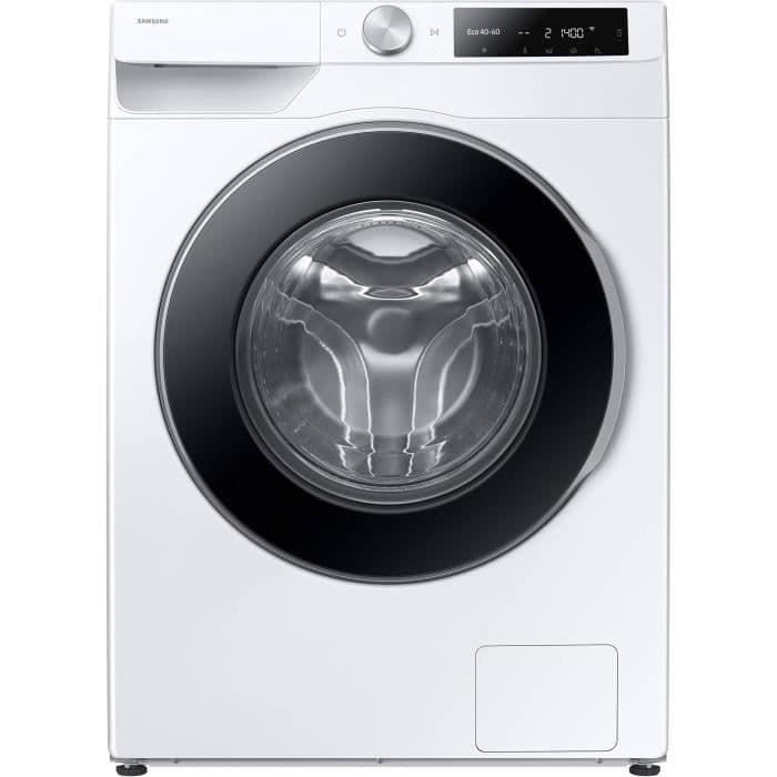Lave-linge hublot SAMSUNG AI ecobubble™ WW11DG6B25LE - 11 kg - Digital Inverter - L60cm - 1400 trs/min - Classe A - Blanc