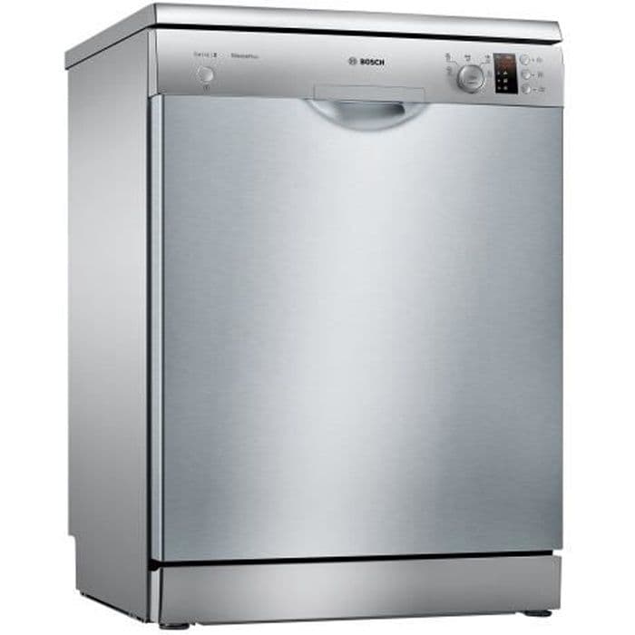Lave-vaisselle Bosch Serie 2 SMS25AI05E - Pose libre - 60 cm - 84.5 cm - Acier inoxydable