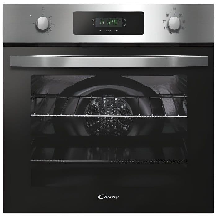 CANDY Four encastrable émail lisse FIDC X605, 65 litres, Multifonction, Timer Touch
