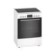 Cuisinière Bosch Serie 4 HKR39C220 - Blanc - Plaques vitrocéramiques - Four électrique - 66L - Électronique