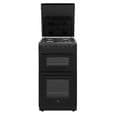 Cuisinière gaz CONTINENTAL EDISON CECDF5060B3 - 4 feux - noir - L50 xP60 x H90 cm