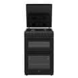 Cuisinière gaz CONTINENTAL EDISON CECDF6060B1 - 4 feux - noir - L60 xP60 x H90 cm