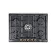 DeLonghi ANF 57 PRO, Intégré, Cuisinière à gaz, Émaillé, anthracite, Fonte, Au milieu