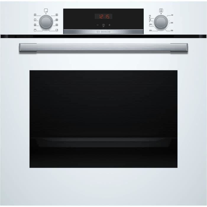 Four encastrable Ecoclean -BOSCH SER4 - HBA553BV3F - Blanc - 71 L - Classe énergie A+ - 59,5 x 59,4 x 54,8 cm