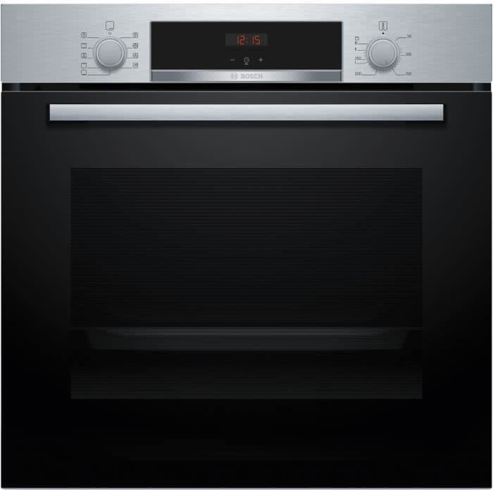 Four intégrable Ecoclean - BOSCH SER4 - HBA534BS3F - Inox - 71 L - Classe énergie A+ - 59,5 x 59,4 x 54,8 cm
