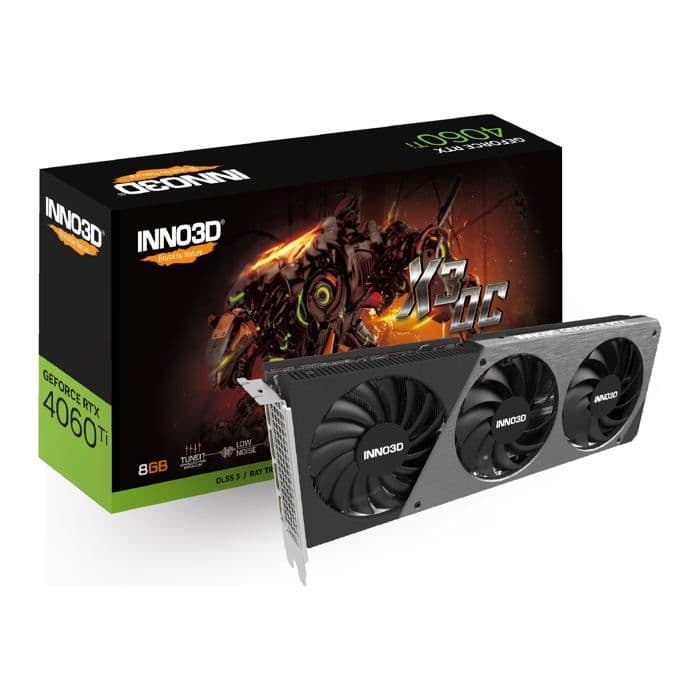 Carte graphique - INNO3D - GEFORCE RTX 4060 TI - 8GB - Overclocking - NVIDIA G-SYNC