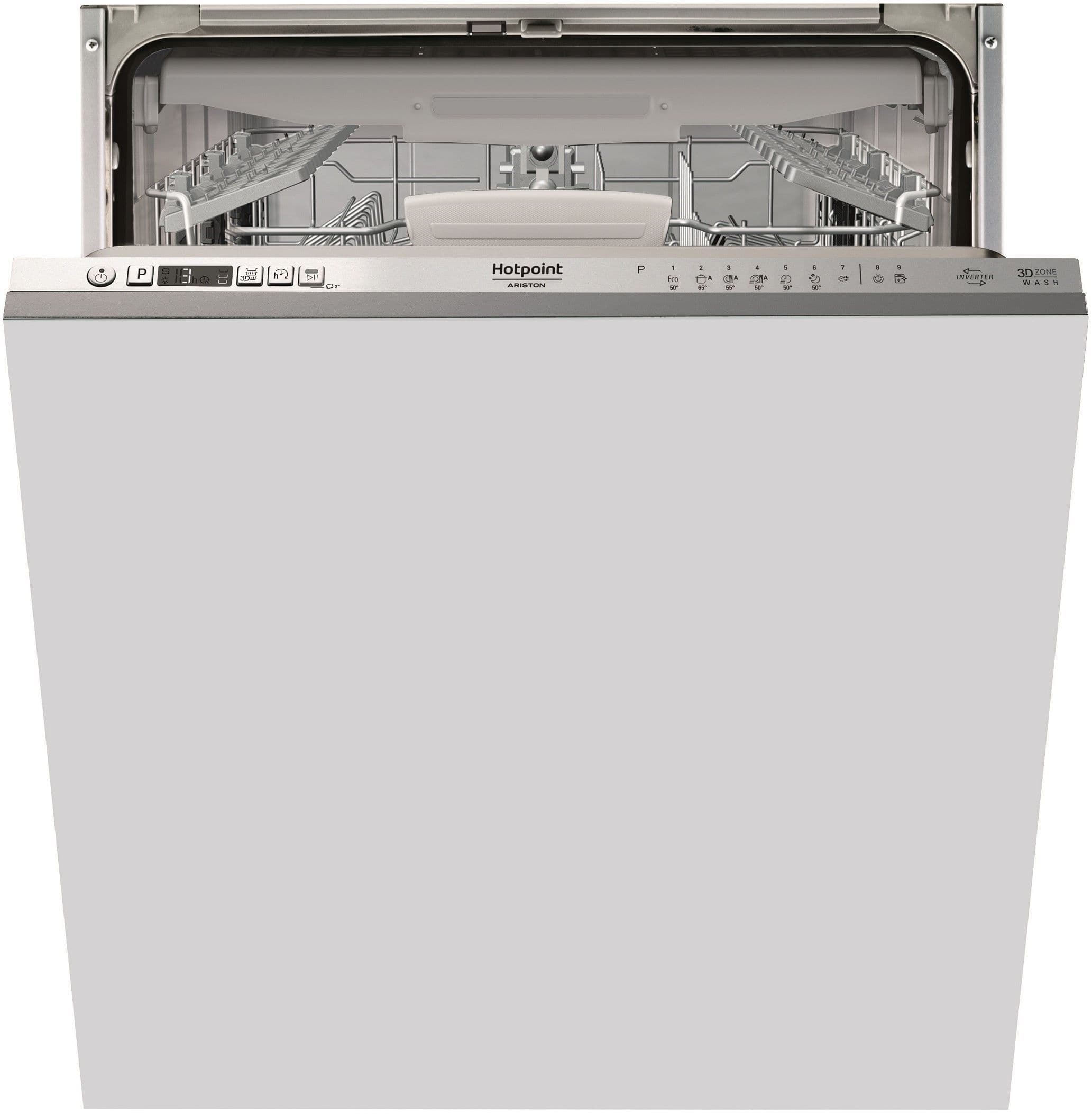 Lave-vaisselle tout encastrable HOTPOINT HI5030WEF - 14 couverts - Induction - L60cm - 43 dB - tiroir Ă couverts