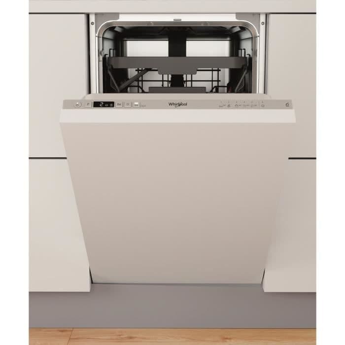 Lave-vaisselle tout encastrable WHIRLPOOL WSIC3M27C - 10 couverts - Induction - L45cm - 47dB