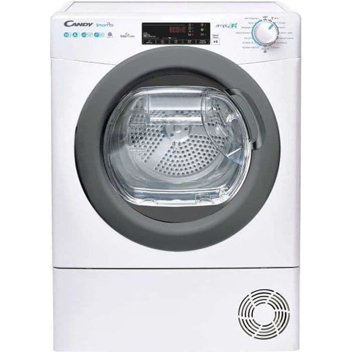 Sèche-Linge Frontal à Condensation CANDY CSOH10A2TREX47 - Blanc - 10 kg - Chargement frontal - Condensation