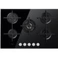 Table de cuisson Whirlpool GOA7523/NB verre noir 5 foyers 75 cm
