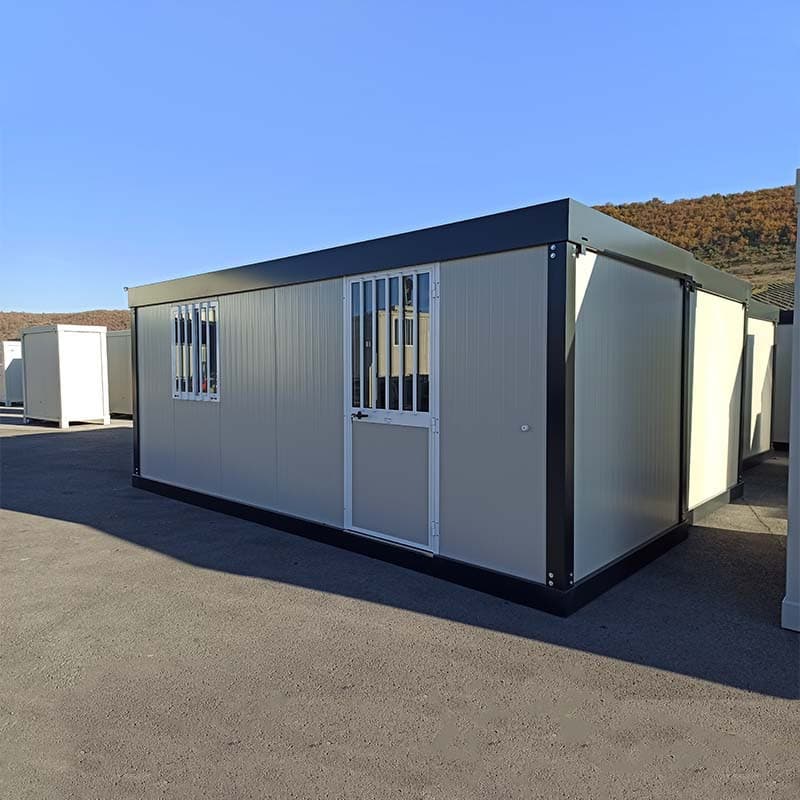 Bungalow bureau de chantier IsoPlus 6 m – isolé, 609 x 242 cm