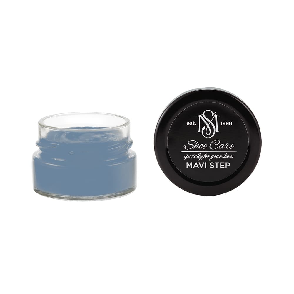 Leather Shoe Cream Dye (Deep Steel Blue Grey) S 4020-R90B | Custom Color Match Repair Polish | MAVI STEP C01