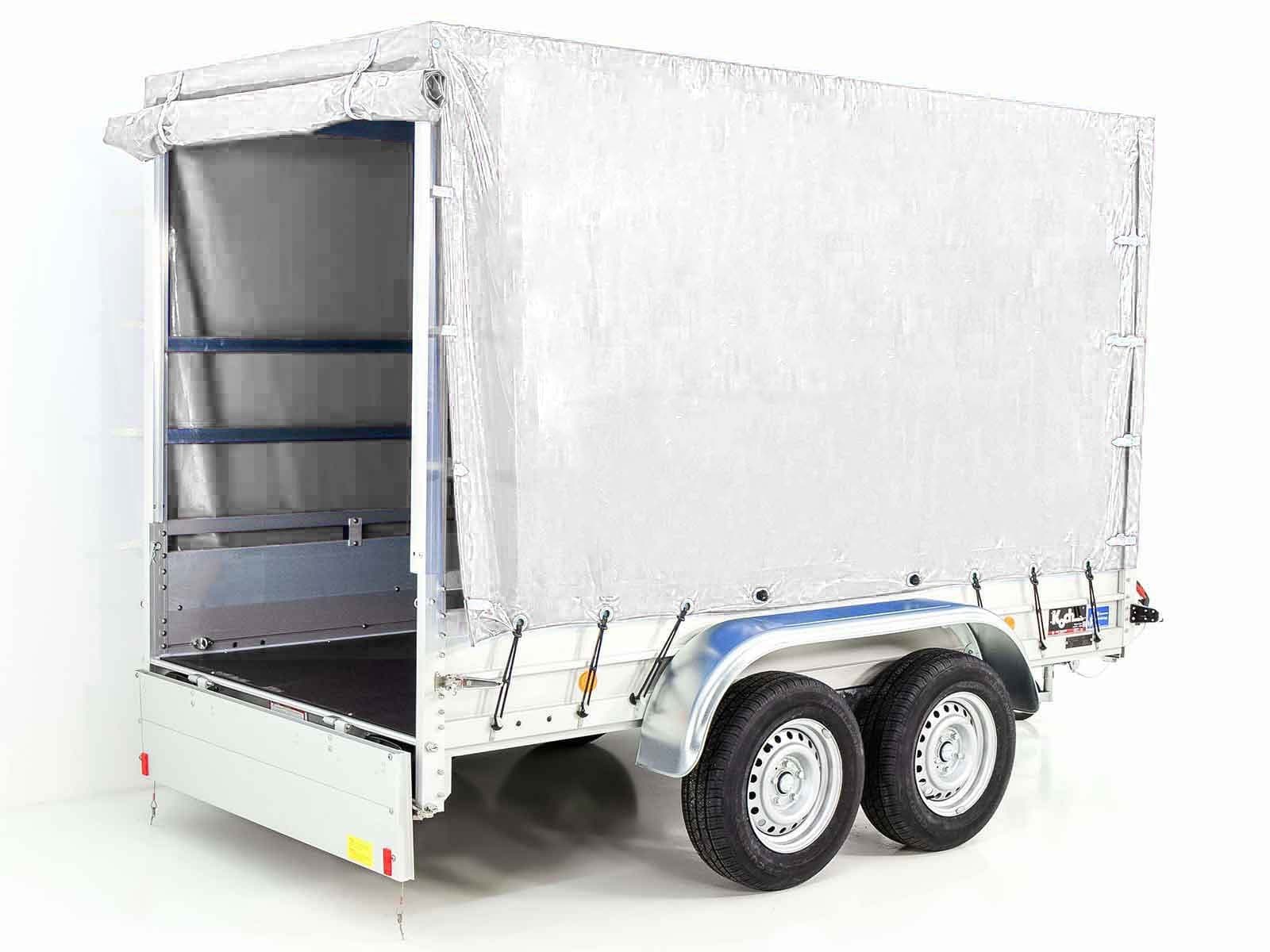 2600 kg Anhänger | 150 x 300 cm | mit weiĂer Plane | Typ 7.26