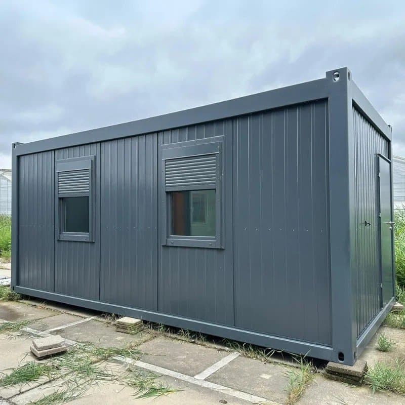 Lager-/BĂźrocontainer 6Ă3 m, RAL 7016, 60 mm Steinwolle, Elektro, Heizung, sofort nutzbar