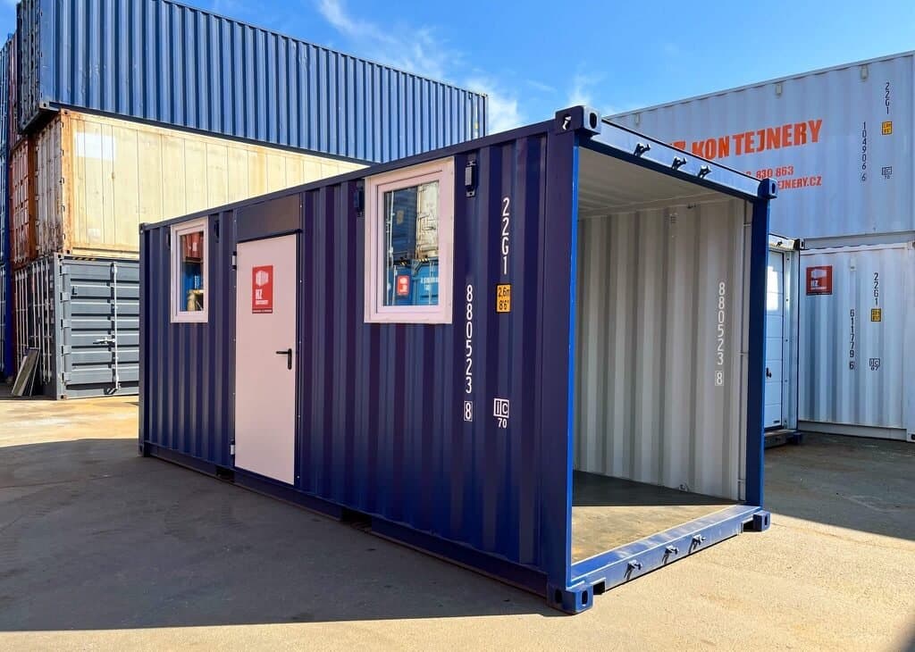 Container Fenster PVC 1000 × 1000 mm mit Stahlrahmen – Fenster für Seecontainer – Containerfenster mit Öffnungsfunktion
