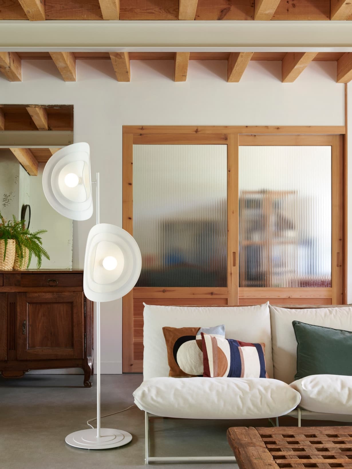 Lampadaire en papier murano, Selenitis - Market Set