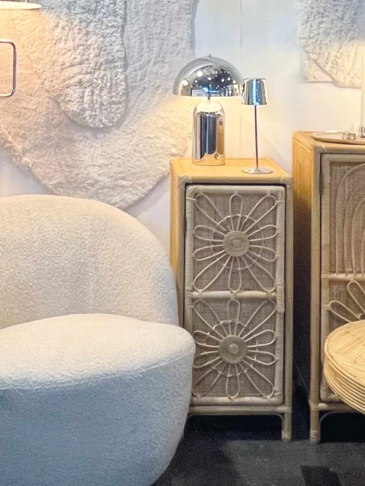 Lampe en métal chromé, Atomic - Opjet