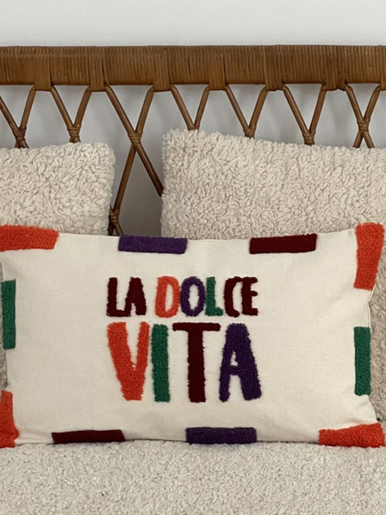 Coussin en coton, La Dolce Vita - Opjet