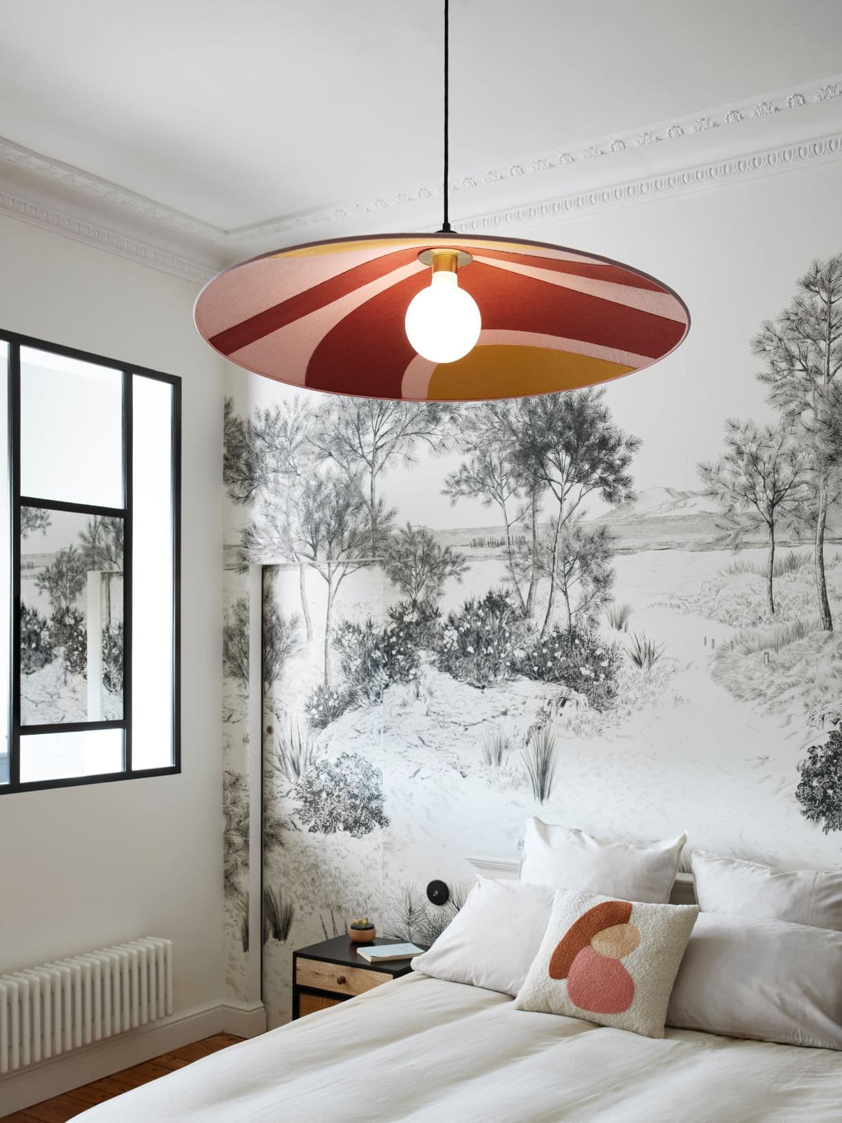 Suspension Seventies, Sonia Laudet Rose Ø60cm - Market Set