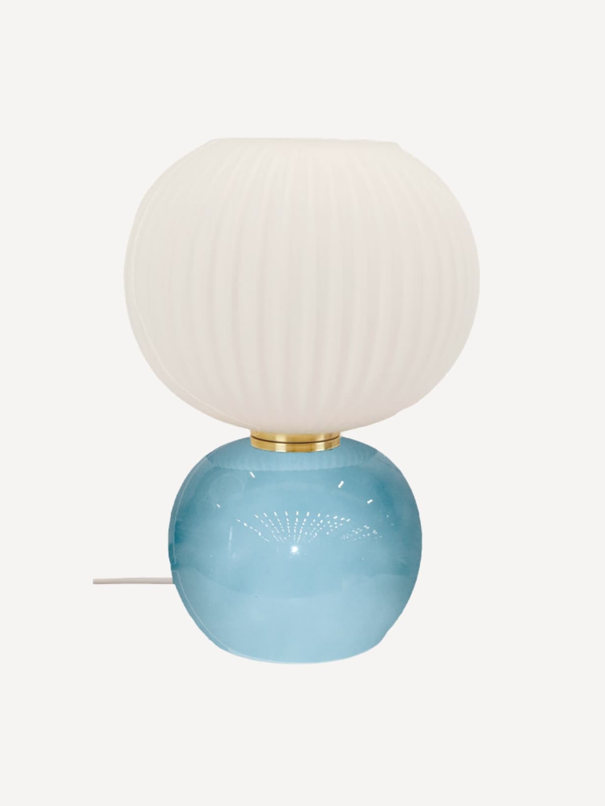 Lampe en verre, Adonis PM Bleu - Opjet