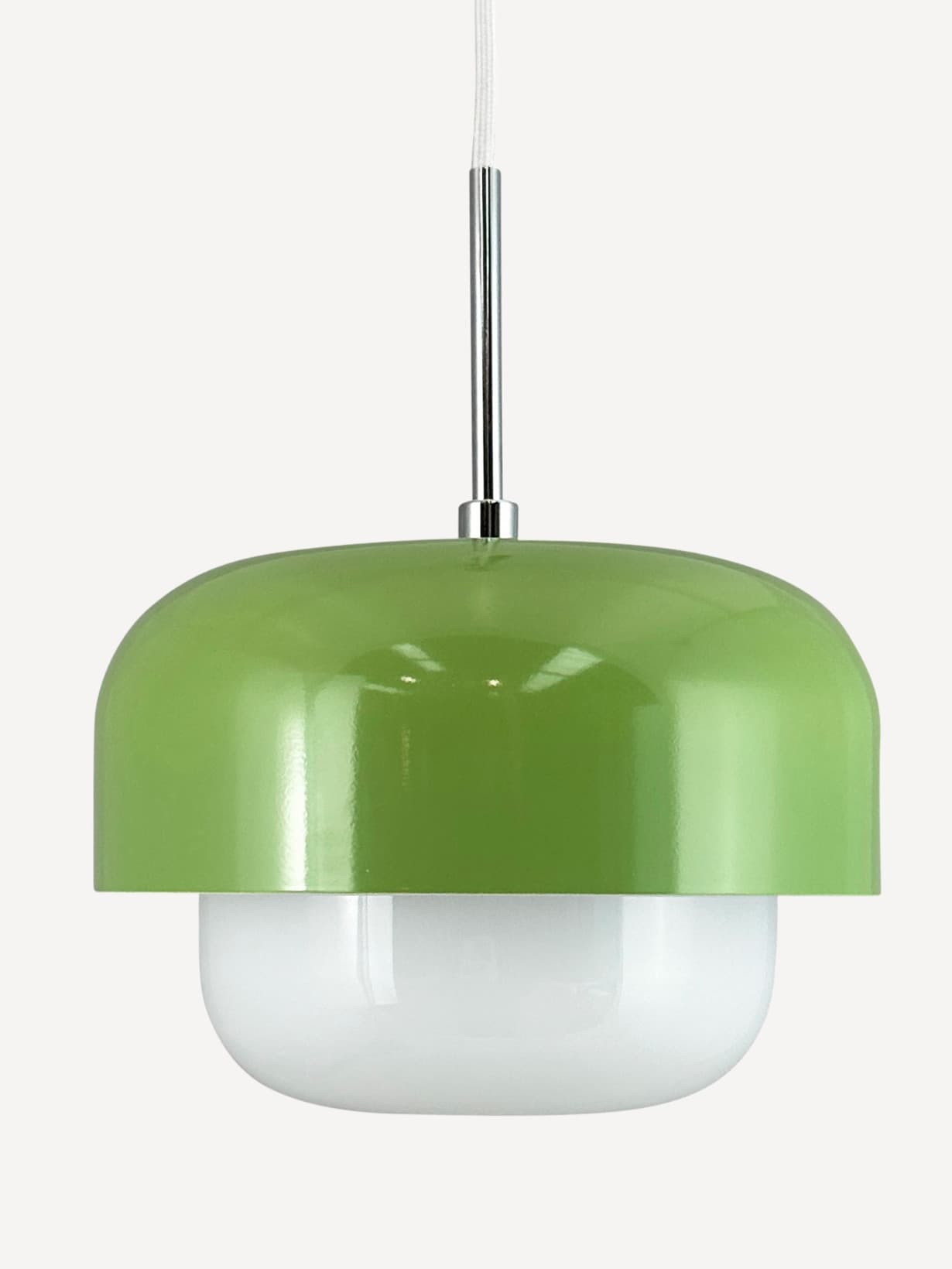 Suspension en verre et métal, Haipot Vert matcha - DYBERG