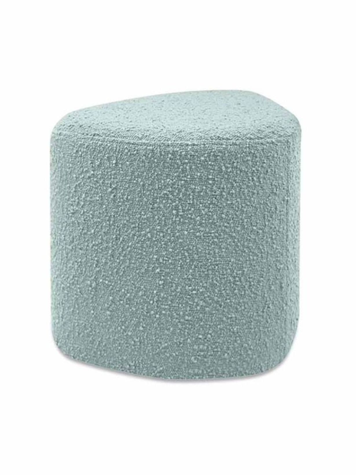 Pouf en tissu bouclette, Eve Menthe - Opjet