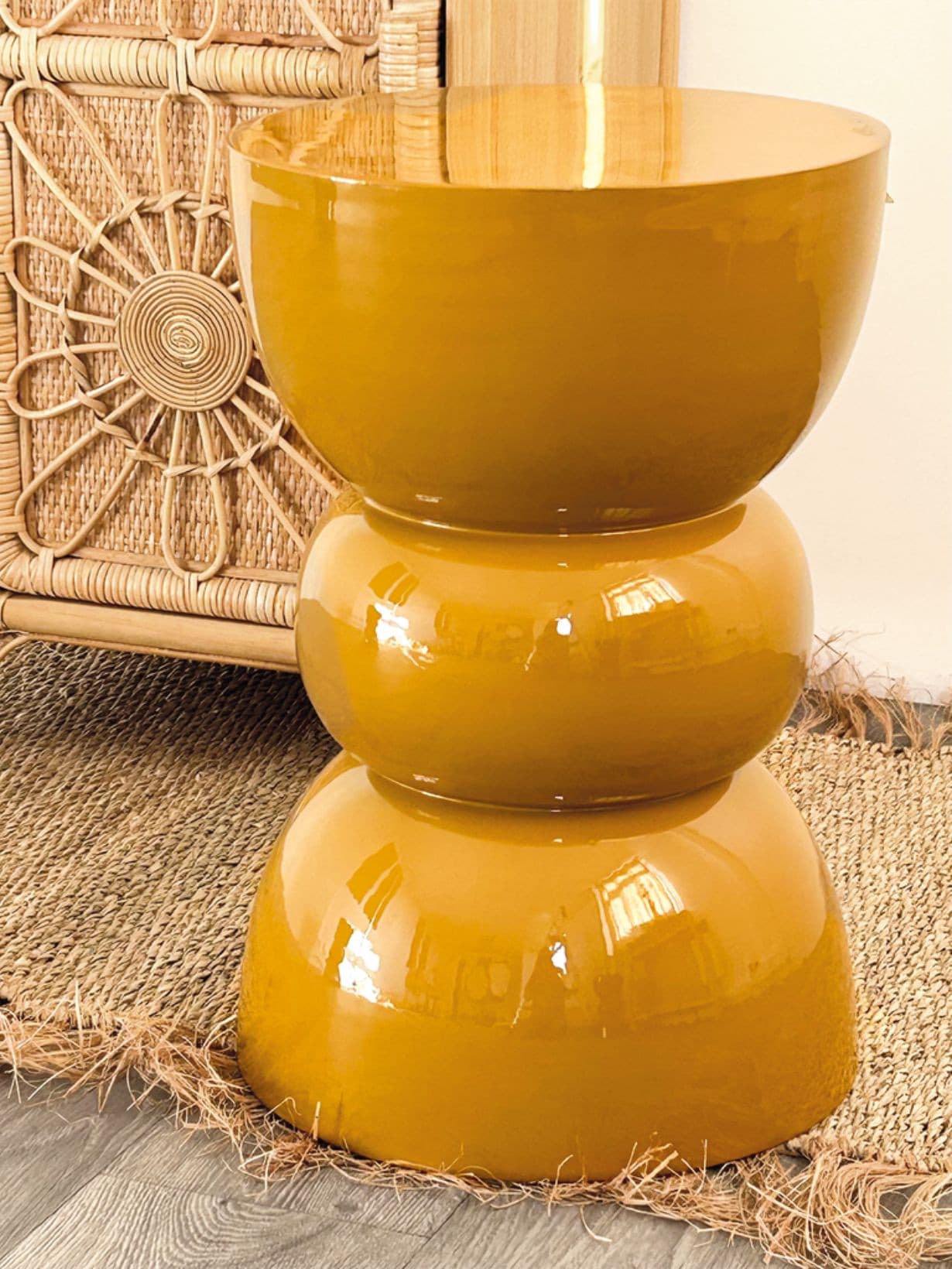 Bout de canapé orange, Titou Ocre - Opjet