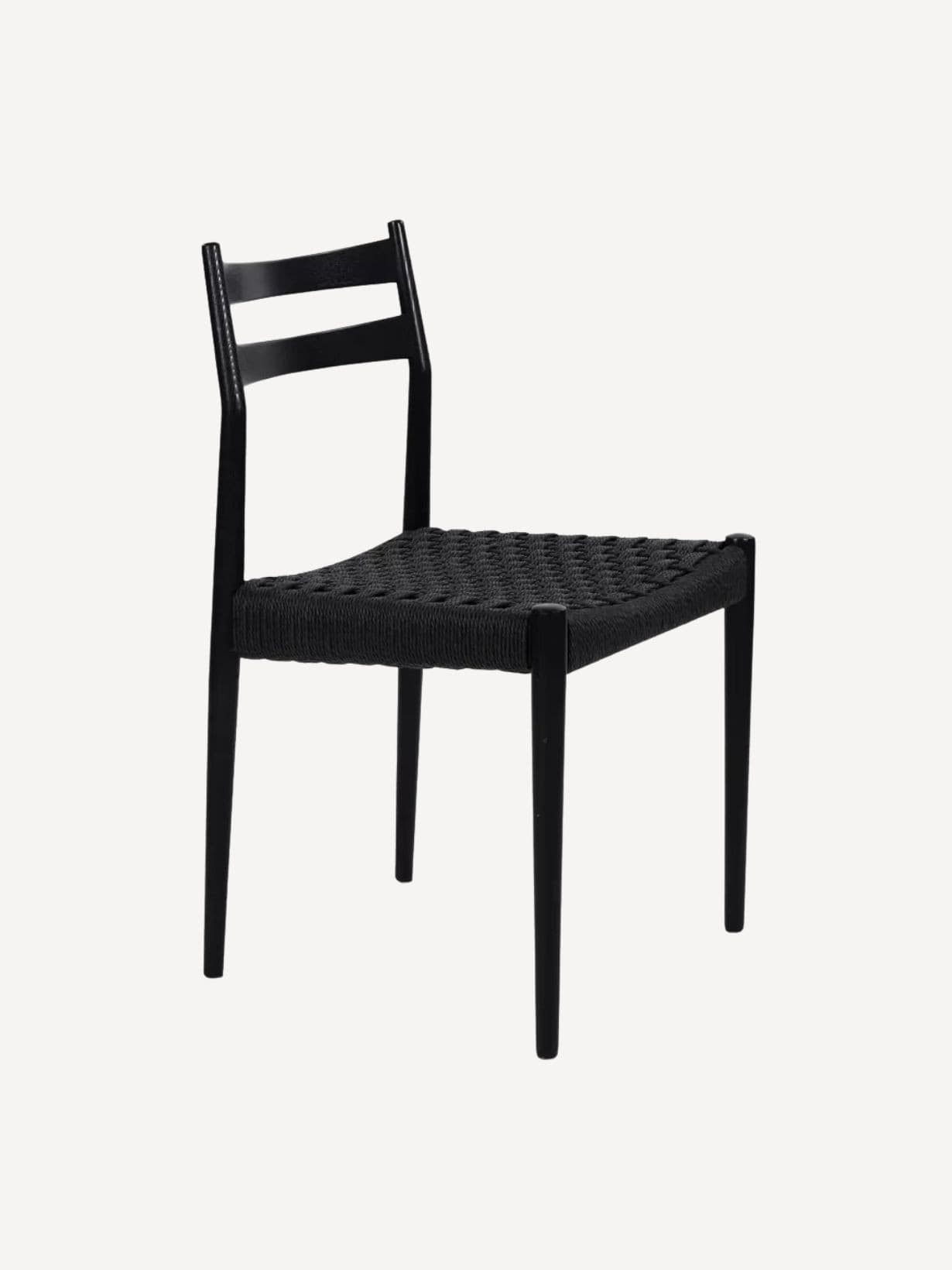 Chaise en bois de frêne, Minou Noir - POMAX