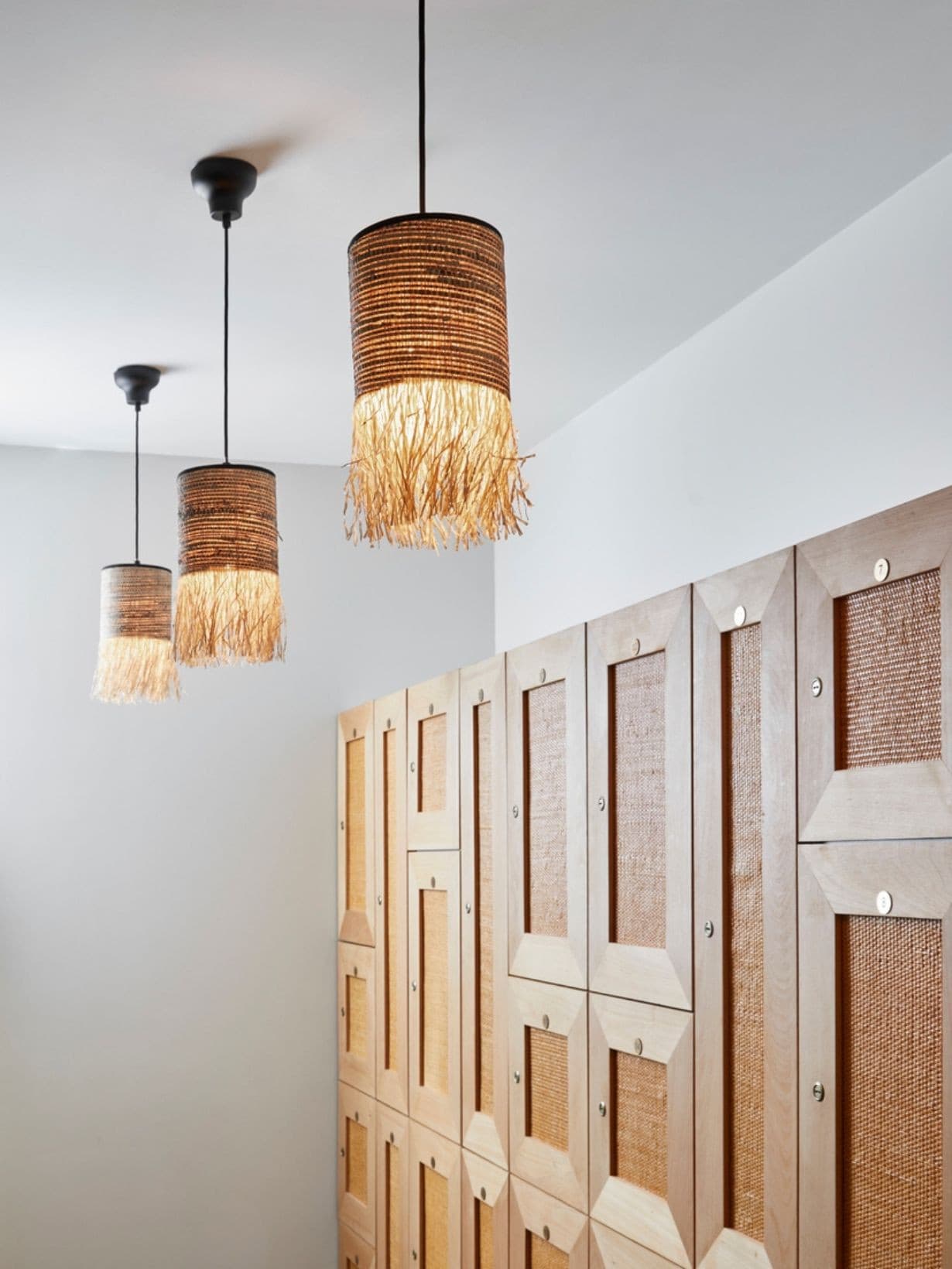 Suspension en raphia et bana, Formentera 1L - D13 / H32 - Market Set