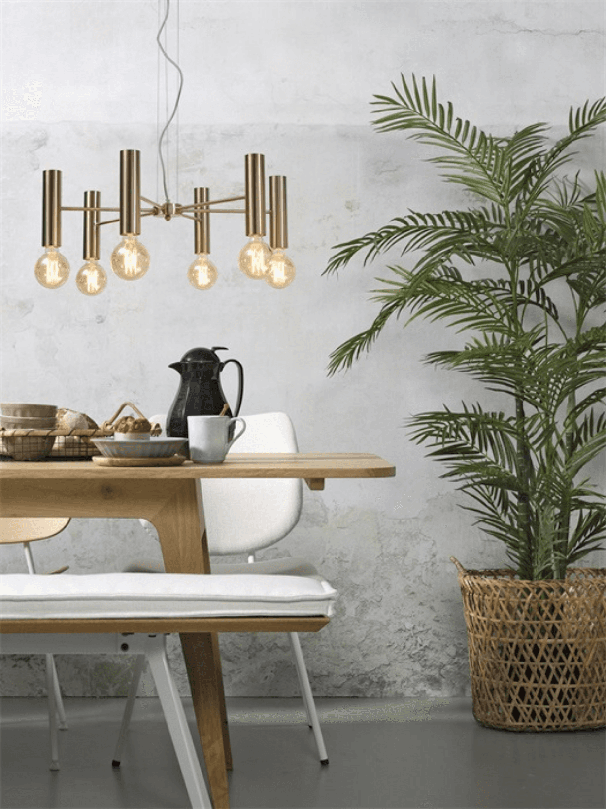 Suspension dorée en fer, Cannes, L - GOOD AND MOJO