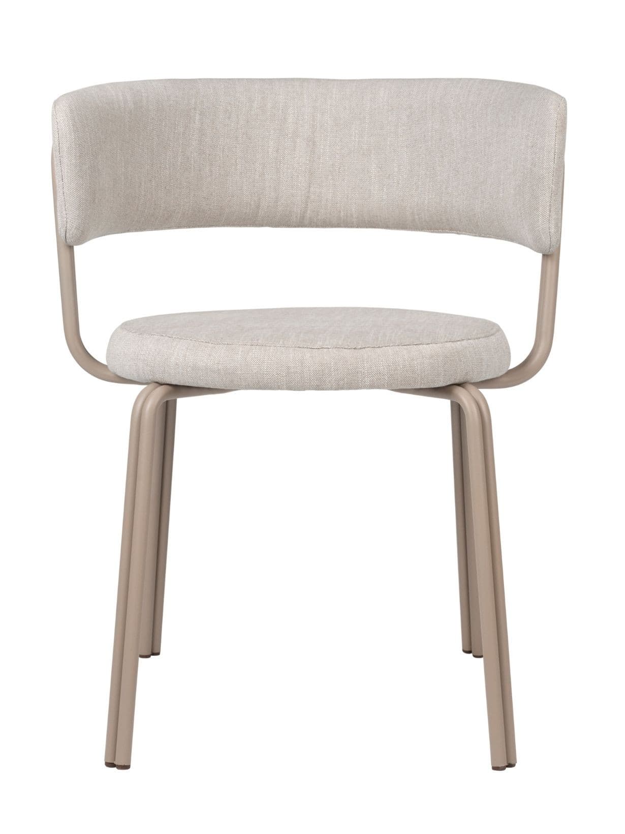 Grande chaise en fer et en textile, Oda Beige - Broste Copenhagen