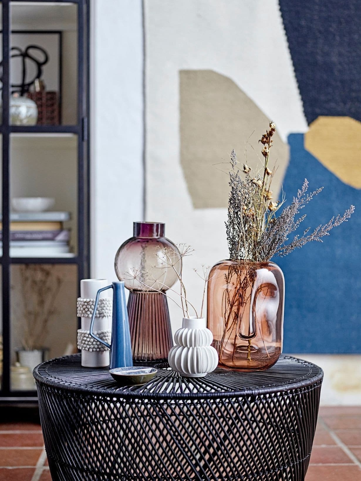 Vase moai en verre brun, Amida - Bloomingville