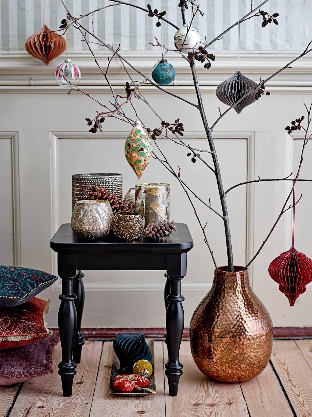 Ornement multicolore en verre, Jaturung - Bloomingville