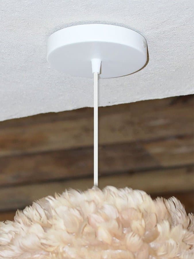 Câble de suspension en métal, Rosette Blanc - Umage