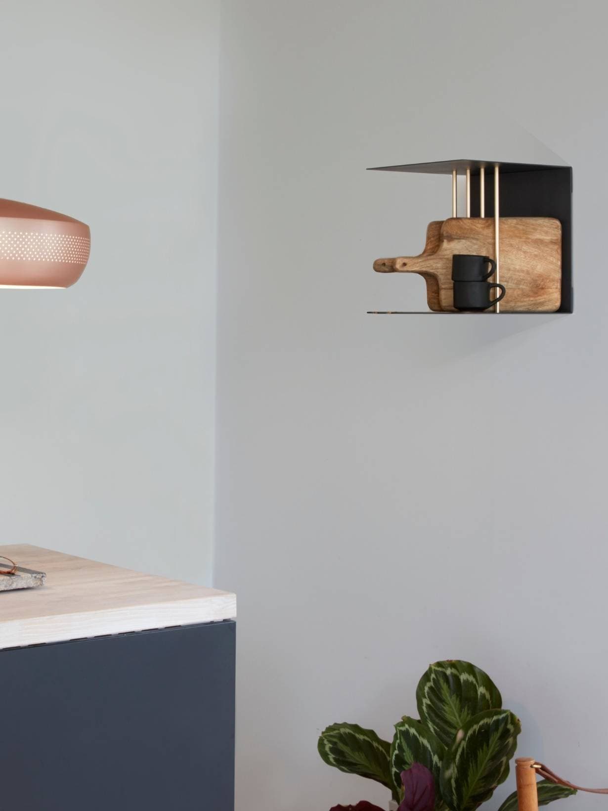 Étagère en acier et aluminium, Teaser Gris anthracite - Umage