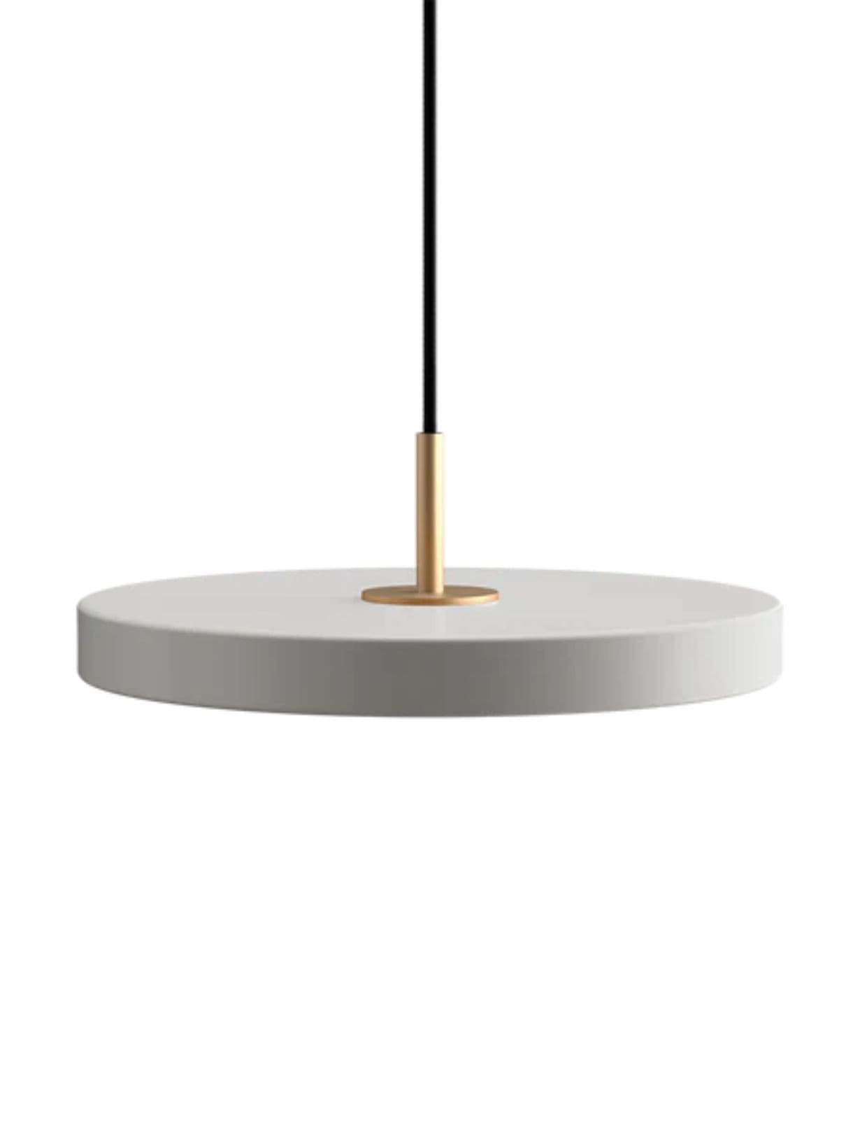 Suspension LED avec détail aiton, Asteria Medium Gris clair - Umage