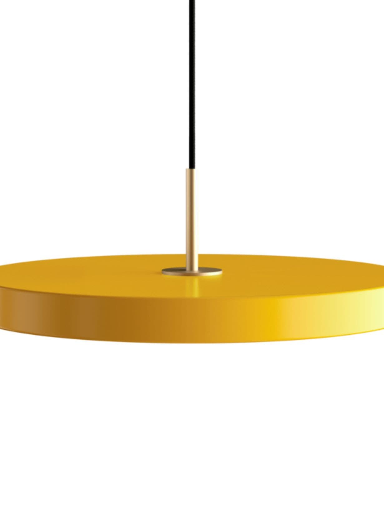 Suspension LED avec détail aiton, Asteria Medium Jaune Safran - Umage