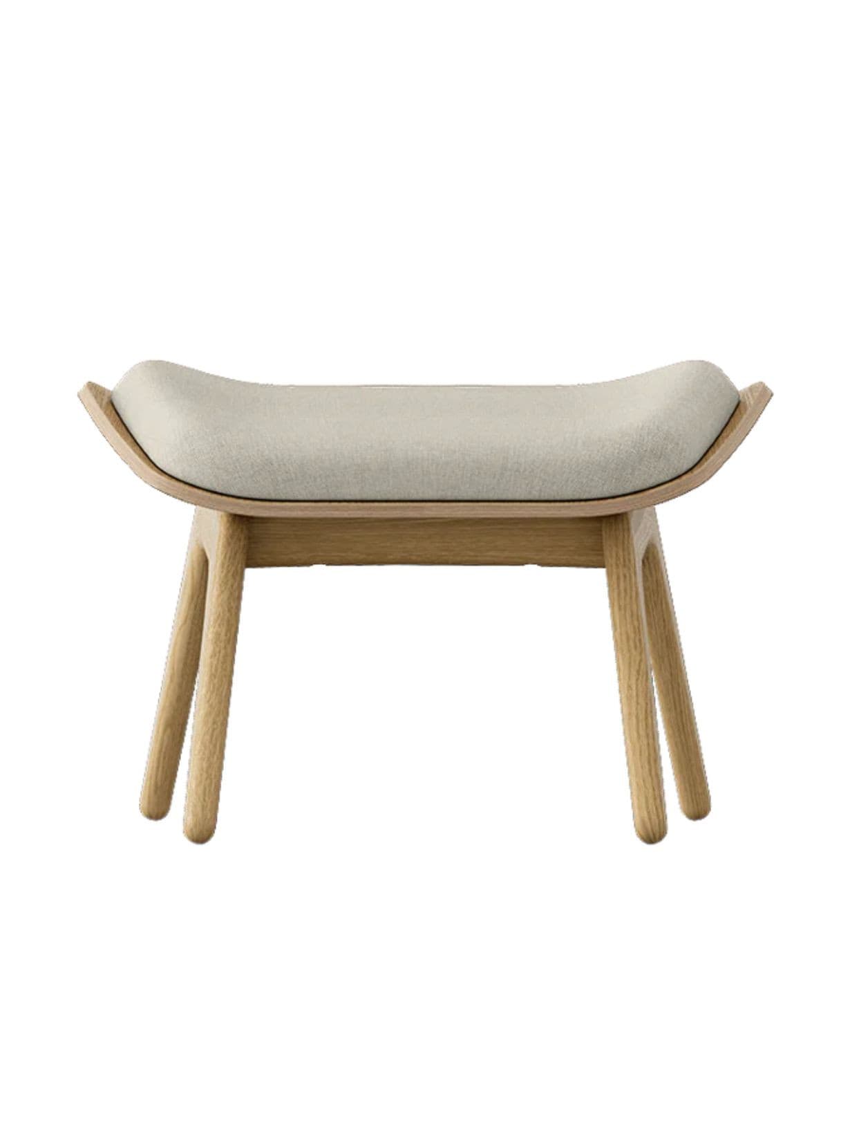 Repose-pieds en chêne clair, The Reader Horizon Sable - Umage